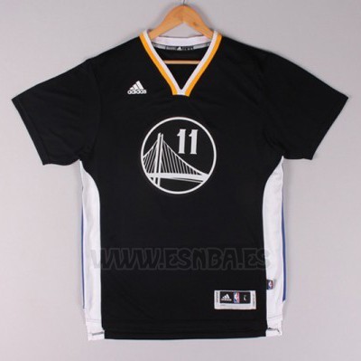 Camiseta Manga Corta Golden State Warriors Klay Thompson #11 Negro